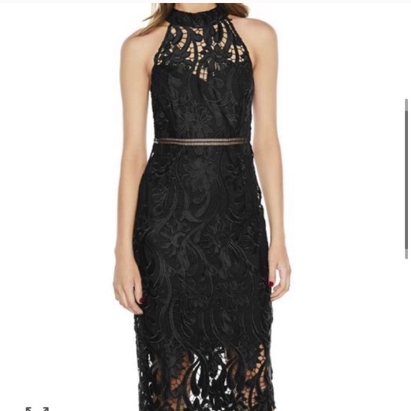 NWOT Bardot Isa Lace Halter Dress - Picture 4 of 8